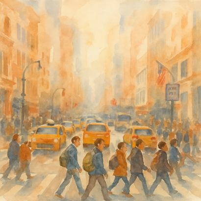 Watercolor Styled LLM Image Generation Example