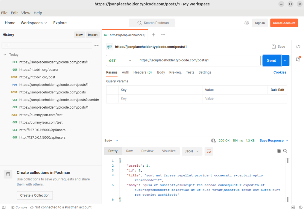 Postman GET Request Example