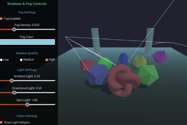 ThreeJS Shadows and Fog