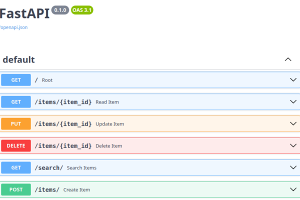 FastAPI Swagger Interface